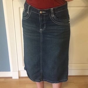 Cato jean skirt
